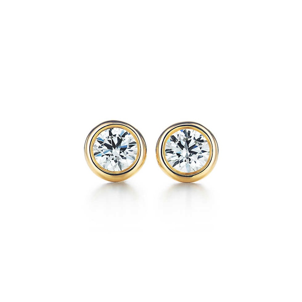Tiffany & Co. Gold Diamond Earrings 😍